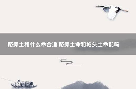 炉中火命和路旁土命合作_炉中火和路旁土命_炉中火命和路旁土命合不合